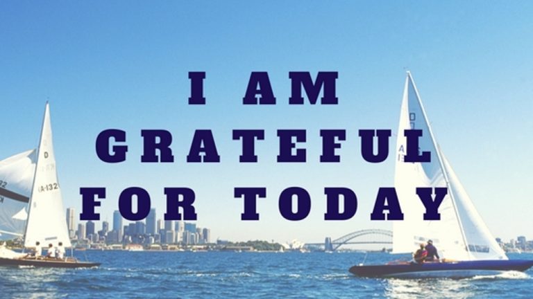 I am grateful for today
